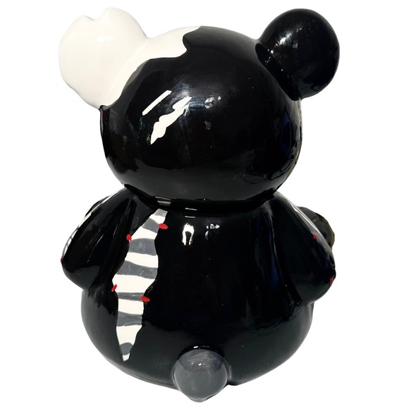 Killstar Cookie Jar Zombie Bear Black w/ Lid Container - Picture 6 of 12